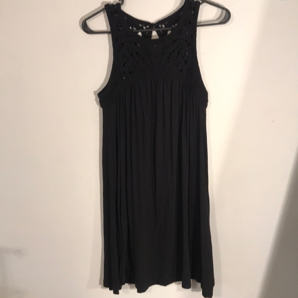 Black High Neck Dress